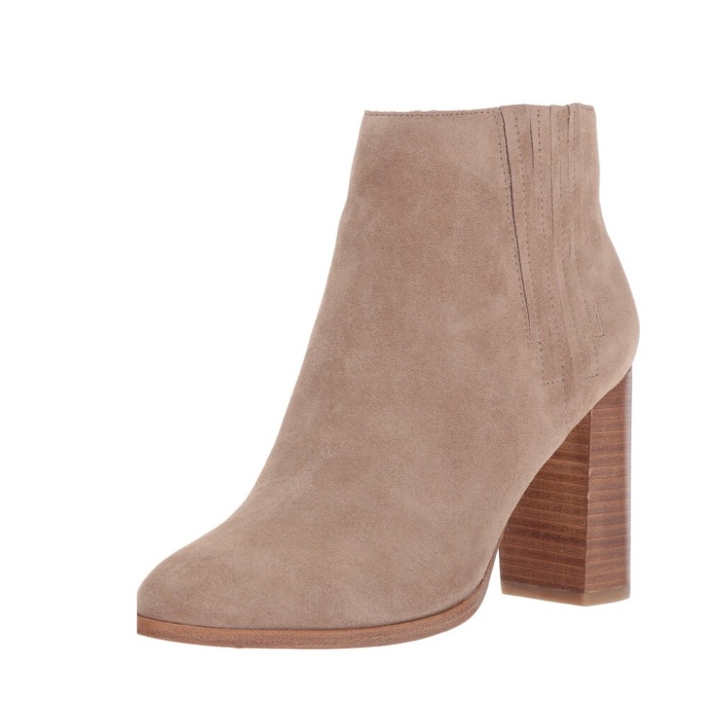 Joie “Yara” Suede Ankle Boot in Cement